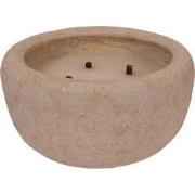 PTMD Kaars Gabor - 36x36x20 cm - Cement - Bruin