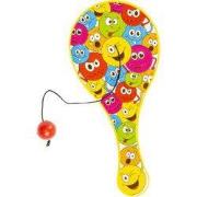 Decopatent 48 STUKS Smiley Paddle Bat Bal Spel met Elastiek - Speelgoe...