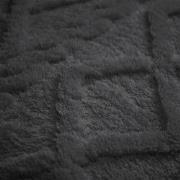 Zydante® Dekbedovertrekset Jacquard Teddy Antraciet - 140x200/220 cm -...