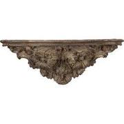 Clayre & Eef Wandplank 73x21x29 cm Bruin Grijs Keramisch materiaal