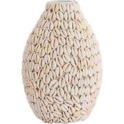 Light & Living - Vaas SHELL - Ø19x28cm - Wit