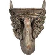 Clayre & Eef Bloempot 30x15x43 cm Bruin Keramisch materiaal Zwaan