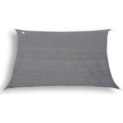 hanSe® Schaduwdoek Rechthoek Waterdoorlatend 3x4,5 m Zonnedoek Grijs