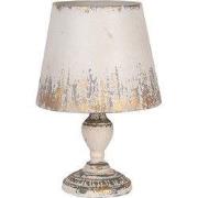 Clayre & Eef Tafellamp Ø 32x47 cm Beige Metaal