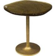Bijzettafel Goud Metaal/Glas - 53x42x50cm - Eclipse