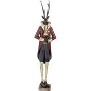 Clayre & Eef Decoratie Beeld Hert 19x15x83 cm Bruin Metaal