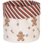 Clayre & Eef Broodmand Ø 15x16 cm Beige Katoen Gingerbread man