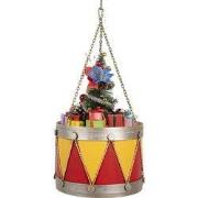 Clayre & Eef Decoratie Beeld Trommel Ø 21x34/43 cm Geel Rood Metaal