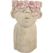 Clayre & Eef Bloempot 20x19x31 cm Beige Terracotta
