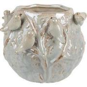 Clayre & Eef Bloempot 22x21x17 cm Groen Terracotta