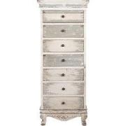 Clayre & Eef Ladekast 56x43x145 cm Wit Grijs Hout