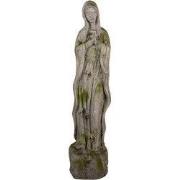 Clayre & Eef Decoratie Beeld Maria 15x15x67 cm Beige Kunststof