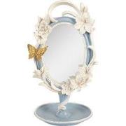 Clayre & Eef Tafelspiegel 16x14x27 cm Blauw Kunststof