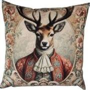 Clayre & Eef Kussenhoes Beige Polyester Hert