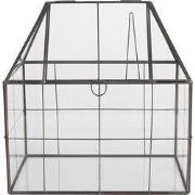 Clayre & Eef Decoratie Kweekkastje 25x16x26 cm Transparant Metaal