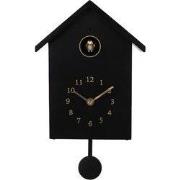 Clayre & Eef Koekoeksklok 20x10x26 cm Zwart Kunststof