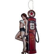 Clayre & Eef Wanddecoratie 43x80 cm Rood IJzer