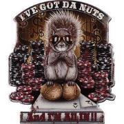 Clayre & Eef Tekstbord 50x58 cm Bruin Rood IJzer Eekhoorn