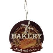 Clayre & Eef Tekstbord 38x40 cm Bruin IJzer