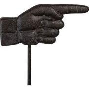 Clayre & Eef Tuinsteker Hand 18x88 cm Bruin Metaal