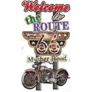 Clayre & Eef Tekstbord 42x79 cm Bruin IJzer Motor