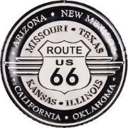 Clayre & Eef Tekstbord Ø 35 cm Zwart IJzer