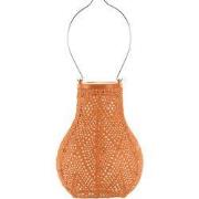 Lumiz Solar Buitenlampion - Ikat Bulb - 16 cm - Oranje