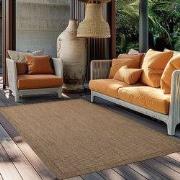 Solid Tuin - Buitenkleed - Indoor & Outdoor - Laagpolig Effen - Bruin ...