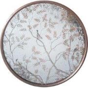 Clayre & Eef Spiegel Ø 61x3 cm Koperkleurig Glas Vogels op Takken