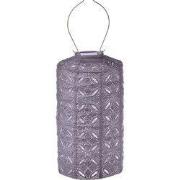 LUMIZ Solar Lampion Mandela Cylinder - 18 cm - Lichtpaars