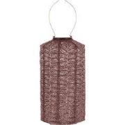 LUMIZ Solar Lampion Folia Cylinder - 18 cm - Plum