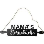 Clayre & Eef Tekstbord 50x14 cm Zwart Metaal