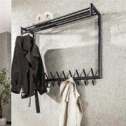 Hoyz Collection - Kapstok 20 Haaks Hoog Roede Ronde Buis - Donkergrijs...