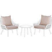 LAURETO - Tuinkussenhoezen set - Beige - Polyester