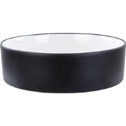 TEBAR - Wastafel - Zwart/Wit -  40 cm - Keramiek