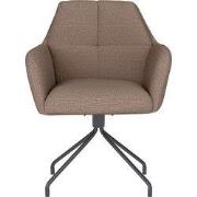 Eetkamerstoel Pete Taupe Spider Swivel - Giga Meubel