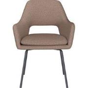 Eetkamerstoel Taupe Stof - Zithoogte 45cm - Mos