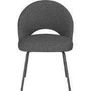Eetkamerstoel Grijs Stof - Zithoogte 45cm - Mick