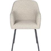 Eetkamerstoel Off White Stof - Zithoogte 45cm - Otis