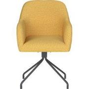 Eetkamerstoel Otis Oker Spider Swivel - Giga Meubel