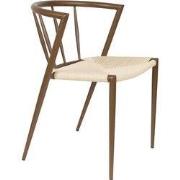 Eetkamerstoel Walnoot - Gevlochten Papier - Che - Set van 2