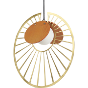 BARDO - Hanglamp - Goud/Lichtbruin - Metaal