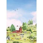 Op de boerderij - Kinderbehang - 194,8 cm x 280 cm - Walloha