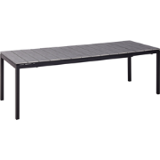TOFANE - Eettafel uitschuifbaar - Grijs - 198/248 x 90 - Aluminium