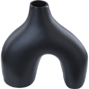 LAMIA - Bloemenvaas - Zwart - Porselein