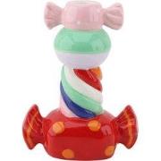 Candle holder - Stapled Toffee Candy- Multi Colour-13x7x20cm