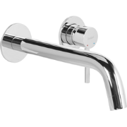 TRAFUL - Wandgemonteerde mengkraan - Zilver - Messing