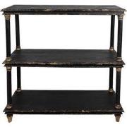 Clayre & Eef Boekenkast 110x40x113 cm Zwart Hout