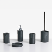 SEPAHUA - Badkameraccessoireset - Zwart - Polyresin