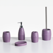 YARAPA - Badkameraccessoireset - Paars - Polyresin